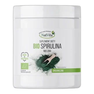 Spirulina Mielona BIO Odporność Ekologiczna Algi Anemia Natura NatVita 250g — zdjęcie 1