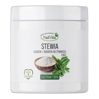 Stewia Ekstrakt Czysty 95% Naturalny Zamiennik Cukru Słodzik 100g NatVita — zdjęcie 1