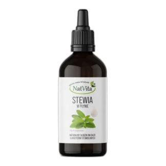 Stewia w Płynie Naturalny Zamiennik Cukru Słodzik Płyn 100ml NatVita — zdjęcie 1