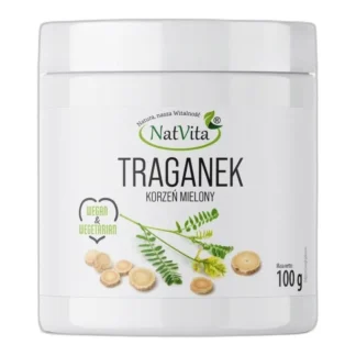 Traganek Korzeń Astragalus Mielony Naturalne Zioła Odporność NatVita 100g — zdjęcie 1