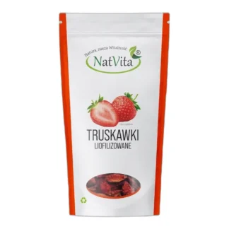 Truskawki Liofilizowane Owoce Plastry Naturalne Truskawka NatVita 60g — zdjęcie 1