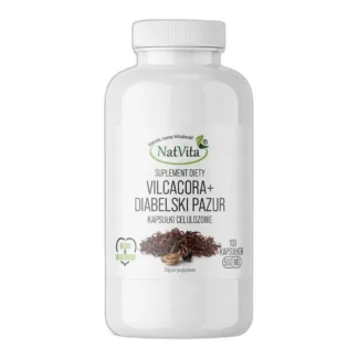 Vilcacora + Diabelski Pazur Koci Pazur Stany Zapalne 100 kaps NatVita 500mg — zdjęcie 1