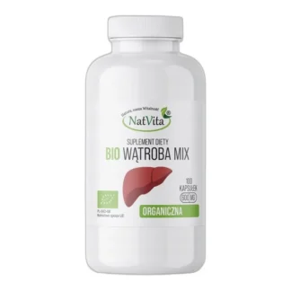 Wątroba BIO MIX Kapsułki Ostropest Plamisty Kurkuma Karczoch NatVita 600mg — zdjęcie 1