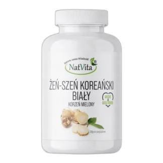 Żeń-Szeń Koreański Biały Mielony Energia Stres Libido Zmęczenie NatVita 50g — zdjęcie 1