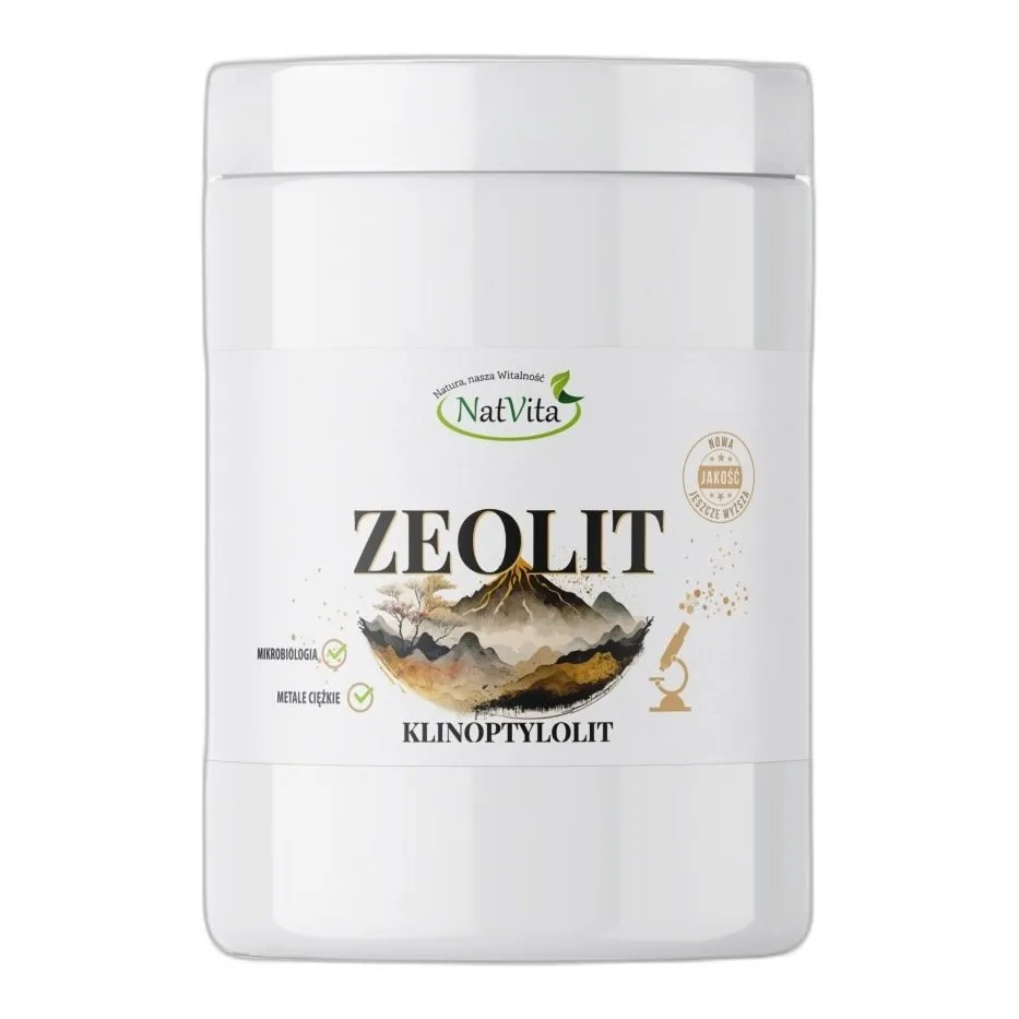 Zeolit Proszek Klinoptylolit Oczyszczanie Detox Metale Ciężkie 400g NatVita — zdjęcie 1