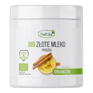 NatVita — Złote mleko proszek BIO 220 g — zdjęcie 1